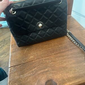 Kate Spade Black Quilted Shoulder Bag